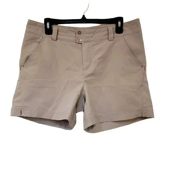 Columbia Women's Tan Poly Shorts w Pockets - Picture 2 of 12